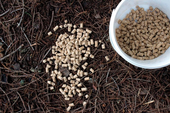 Ferafeed non-toxic pellet prefeed - for possum and rodent control.