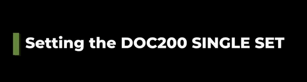 Setting up the DOC 200 Single Trap